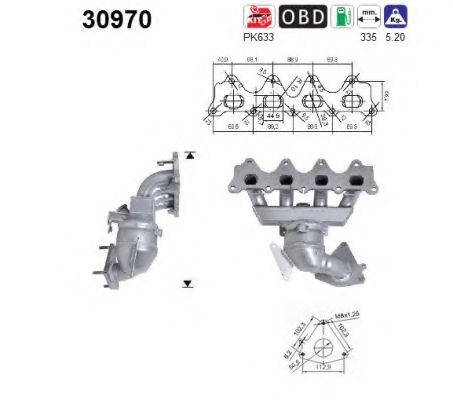 AS 30970 Catalytic Converter